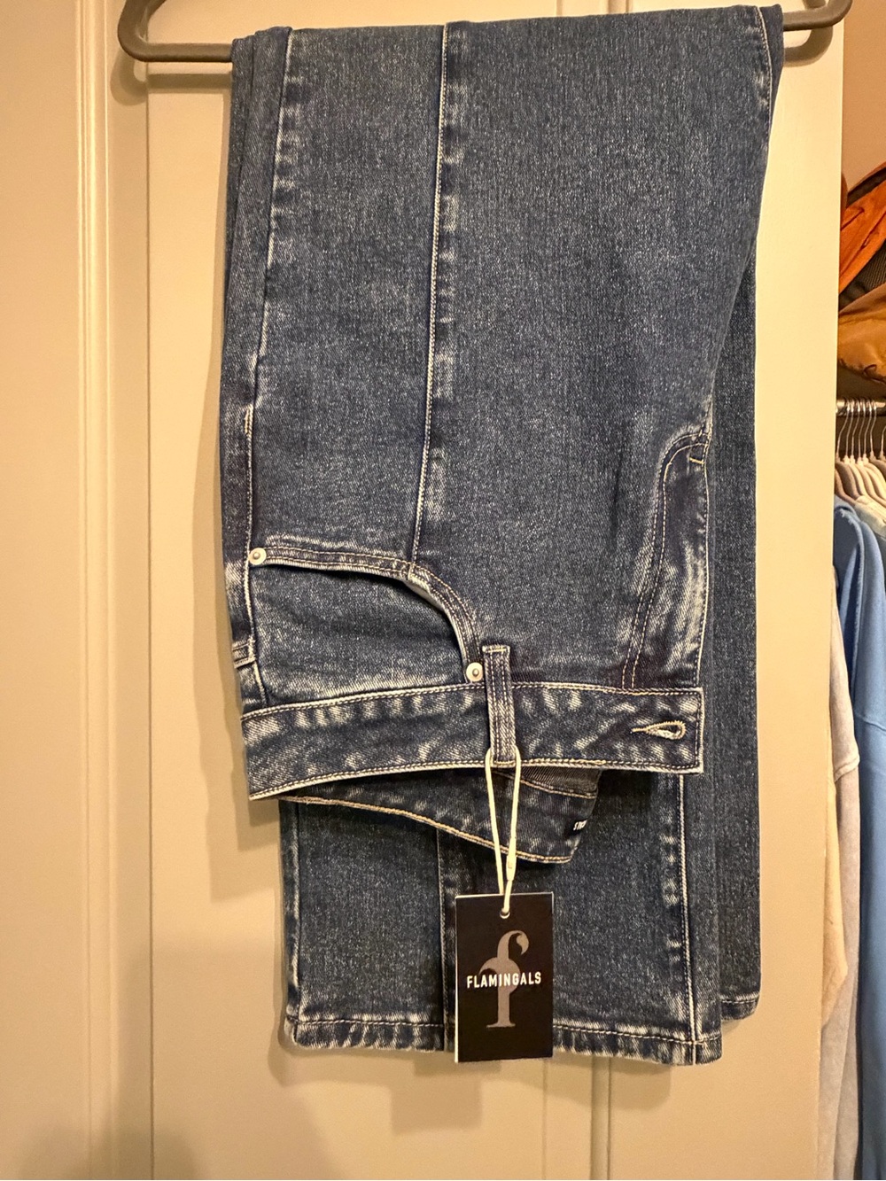 Flamingals Classic Blue Denim Jeans, NWT